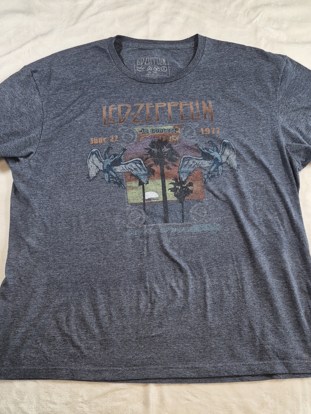 Led Zeppelin Short-Sleeve Graphic Tee - Blue Heather